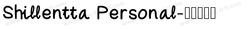Shillentta Personal字体转换